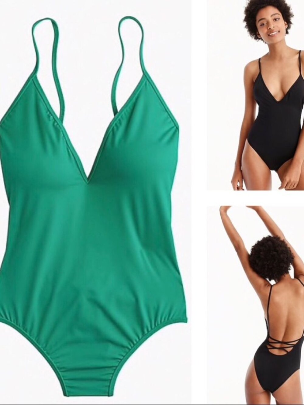 NWT J.Crew "Playa Montauk" Cross-Back One-Piece Swimsuit
